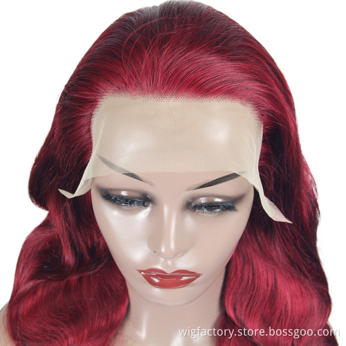 wholesale price color lace front wig human hair, brazilian human hair colored wigs,wigs human hair lace front colored
